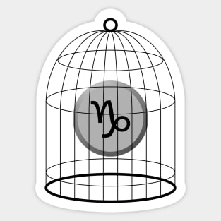 Capricorn Stellazzio In a Cage Sticker